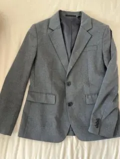 グレー シングルボタンジャケット