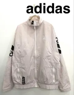 adidas ベージュピンクＬ0087マウンテンパーカーナイロン