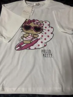 Hello Kitty 日焼けキティ Tシャツ ホワイト M