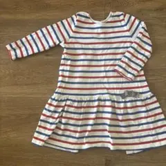 Petit Bateau プチバトー ストライプ ワンピース 86cm