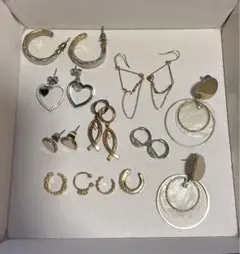 ピアス・イヤーカフ11点&リング6点セット　まとめ売り　バラ売り可