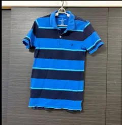 American Eagle ポロシャツ ボーダー ブルー系のサムネイル