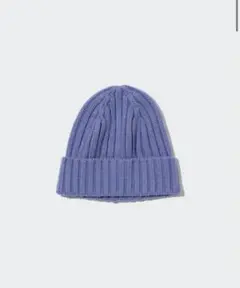 UNIQLO ヒートテックリブビーニー 青紫のサムネイル