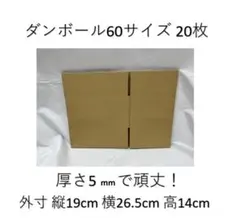 ダンボール60サイズ 20枚セット 段ボール
