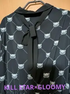 KILL STAR×GLOOMYワンピース黒　クマ