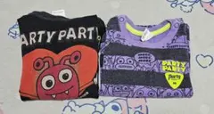 PARTY PARTY　ベビー長袖Tシャツ　2枚セット80cm　子供服まとめ売りのサムネイル