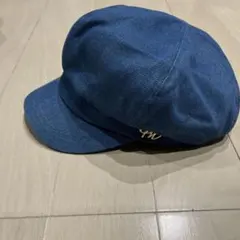 キャスケット デニム フリーサイズ ブルー