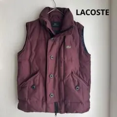 希少LACOSTE ラコステダウンベスト　Mサイズ　ボルドー　バーガンジー色のサムネイル