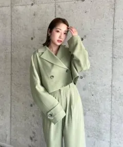 rienda パンツセットアップ　グリーン