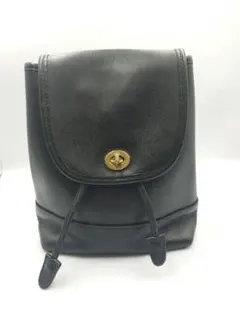 COACH レザー リュック ブラック　オールドコーチ