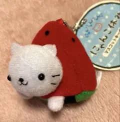 にゃんにゃんにゃんこ サンエックス ぬいぐるみマスコット スイカ レア