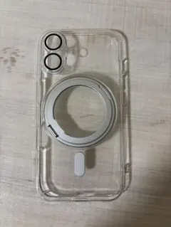 iPhone 16 MagSafe対応 ケース 360°回転しスタンド+リング