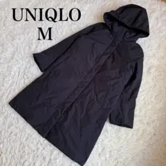 【ユニクロ】M ハイブリッドダウンジャケット ロングダウンジャケット フード