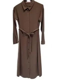 VICKY オリーブグリーン シャツワンピース