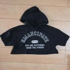 Lovetoxic フード付きTシャツ ブラック SS