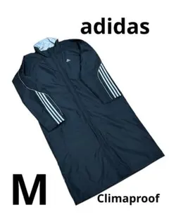 アディダス ベンチコート Climaproof 中綿 ロングコート 黒 M
