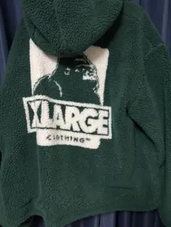 【希少XLサイズ XLARGE バックロゴ ボアジャケット