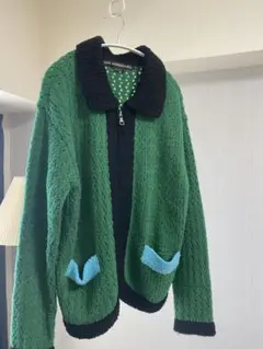 Andersson Bell Lサイズ ジップアップニットのサムネイル