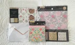 新品・乙女のレターメモパッド　№２１　魅惑のウィリアムモリス　②