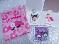 サンリオ めじるしアクセサリー マイメロディ クロミ 巾着セットのサムネイル