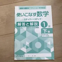 ⚠︎解答のみ⚠︎使いこなす数学 1 下巻のサムネイル