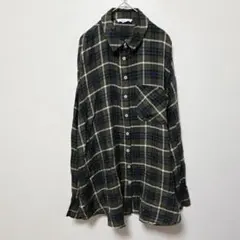 超ビッグシルエット！PRIMARK チェックシャツ メンズXXL相当 深緑