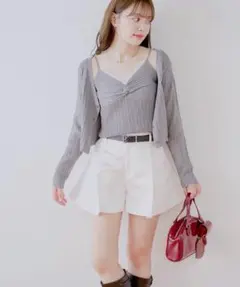 Chico ベルト付ショートパンツ