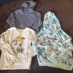 ディズニー　トレーナー・パーカー3点セット