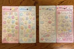 しずくちゃんとあわわちゃんのぷくぷくシール新品未使用未開封4点セット①