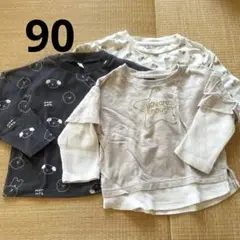 長袖カットソー　90
