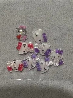 キティ ネイルパーツ 薄色 同色8個セット