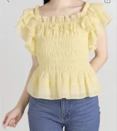 試着のみ新品】Her lip to La Plage Peplum Top M - メルカリ