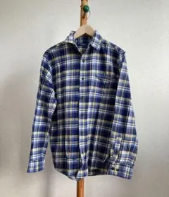 Navy ネイビー 長袖シャツ チェック柄 シャツ Sサイズのサムネイル
