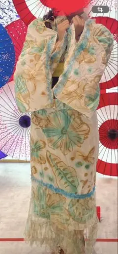 エルロデオ　個性的で素敵な浴衣とおびのセット　美品のサムネイル