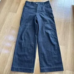 WYM DENIM WIDE STRAIGHT SLACKS スラックス
