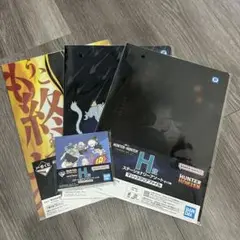 ハンターハンター 一番くじ H賞 ステーショナリーアソート クリアファイル メモ