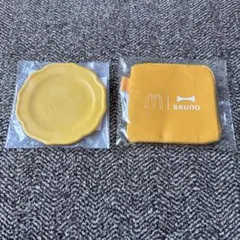 マクドナルド2024福袋　BRUNO コインポーチ　ミニプレート