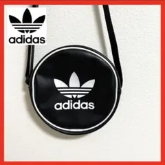 【極美品】 アディダス アディカラー クラシック ラウンドバッグ 黒　ブラック