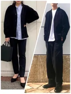 ★ユニセックス UNIQLO U フレンチリブカーディガン M ブラック