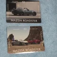 MAZDA ROADSTER マツダ ロードスター カード 2枚セットのサムネイル