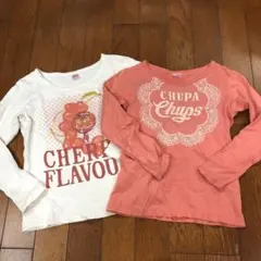 キッズ女の子 カットソー 2枚セット 110