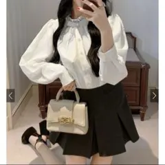 タックフリルブラウス[k9185c] グレイル