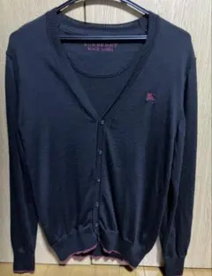 BURBERRY BLACK LABEL バーバリー　長袖ウールカーディガン