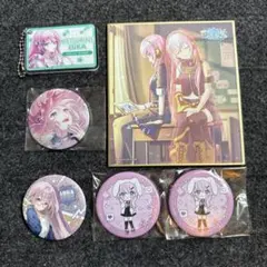 プロセカ　巡音ルカ　 缶バッジ・色紙セット