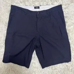 HUGO BOSS ヒューゴボス　ショートパンツ　ジャガード　ネイビー　48のサムネイル