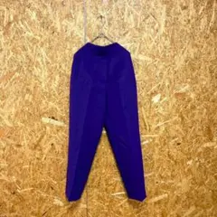 ZARA ザラ ハイウエストテーパードパンツ カジュアル パープル レディース