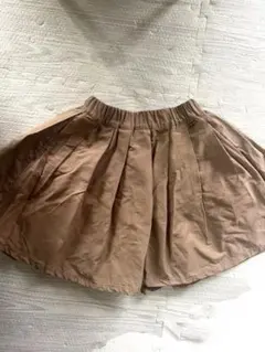 美品 プティマイン サテン プリーツスカート