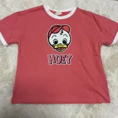 【新品】Littc リトシー　ディズニー　HUEY ピンク Tシャツ 90サイズ