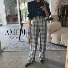 Ameri VINTAGE アメリヴィンテージ ブルーチェックパンツ Mのサムネイル