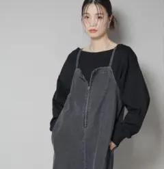 NANO universe ワイドボートネックスウェットトップス